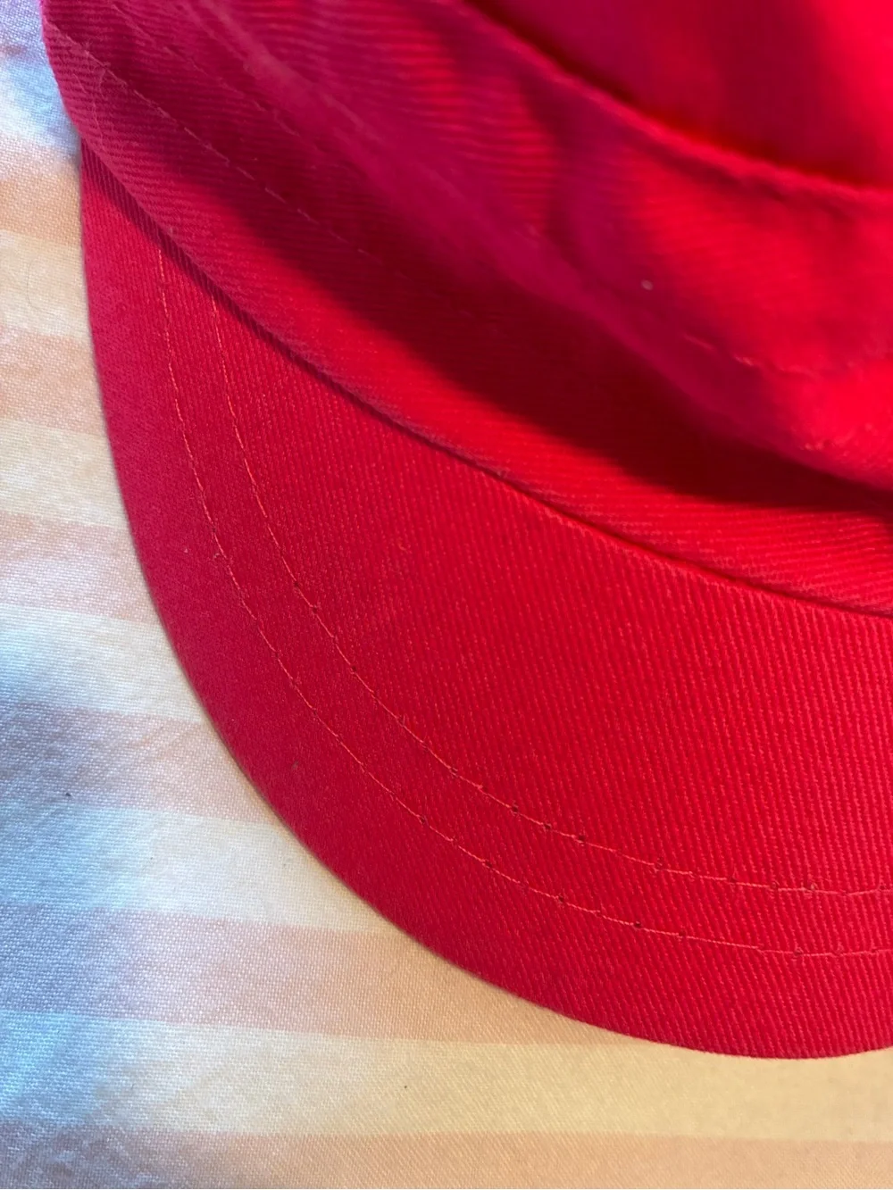 Kids Red Cotton Cap - Unbranded
